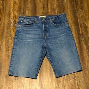Levi's Shorts Women's 31 Wedgie Straight Big E Button Fly Premium Denim Classic